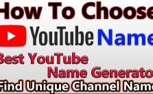 YouTube Channel Name Ideas