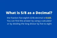 5/8 as a Decimal