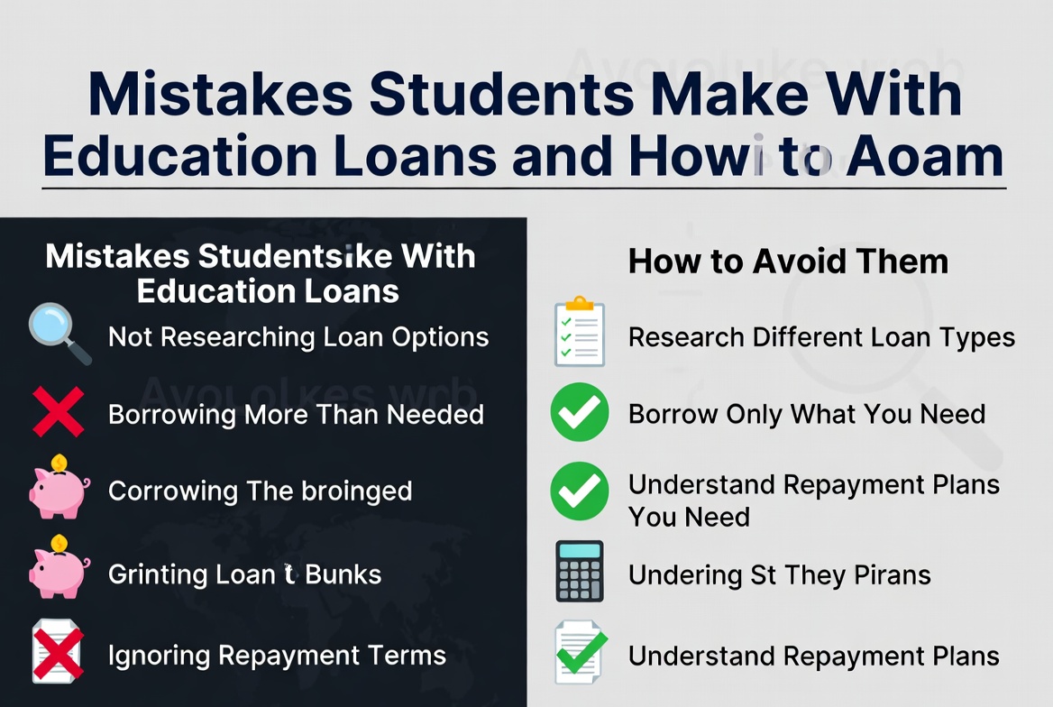 education loan mistakes